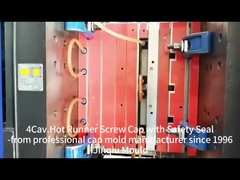 4 κοιλότητα 65mm λαιμό petro jerrycan καπάκι καλούπι κρύο runner