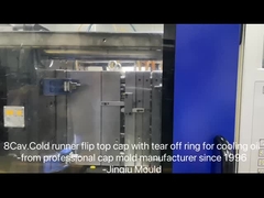 8τρύπα 28mm αυχένα αντικλοπής flip cap για μπουκάλι χυμό καλούπι κρύο runner