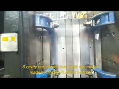 8κοιλοτήτων καλούπι καπακιού HDPE D35 με ψυχρό δρομέα και αντικλεπτική προστασία για χημικά